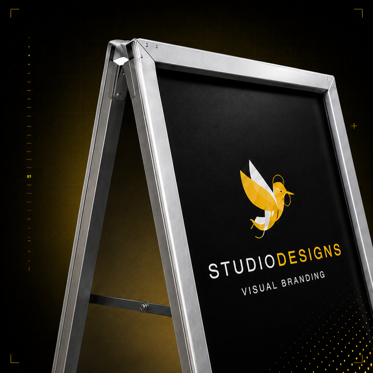 A-borden textielframes