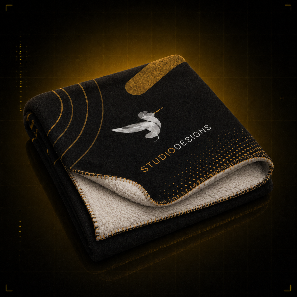 All-over bedrukte fleece dekens