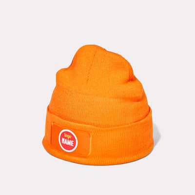 Gebreide mutsen met label