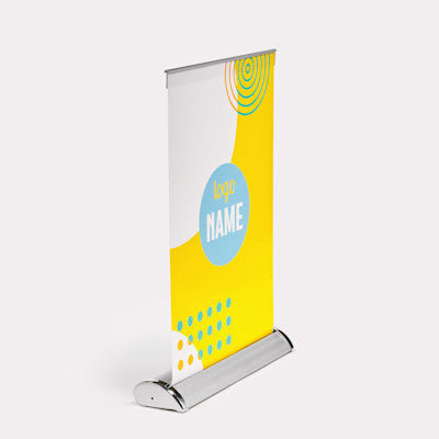 Mini roll-up banners