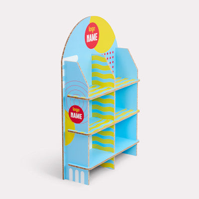 POS displays met gebogen bovenkant