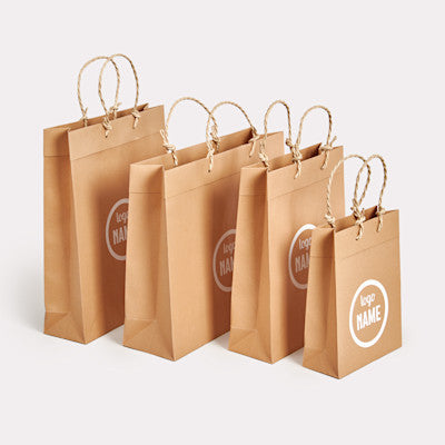 Papieren tassen luxe - gerecycled met papieren koorden