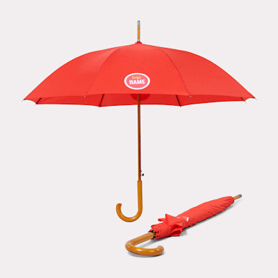 Paraplu's Falcone Compact automatisch windproof houten haak 102 cm